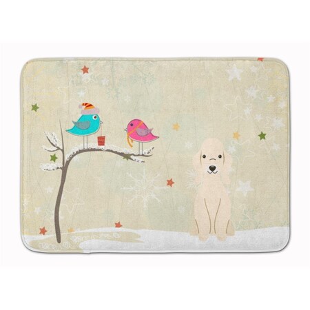 Carolines Treasures Christmas Bedlington Terrier Sandy Machine Washable Memory Foam Mat BB2563RUG